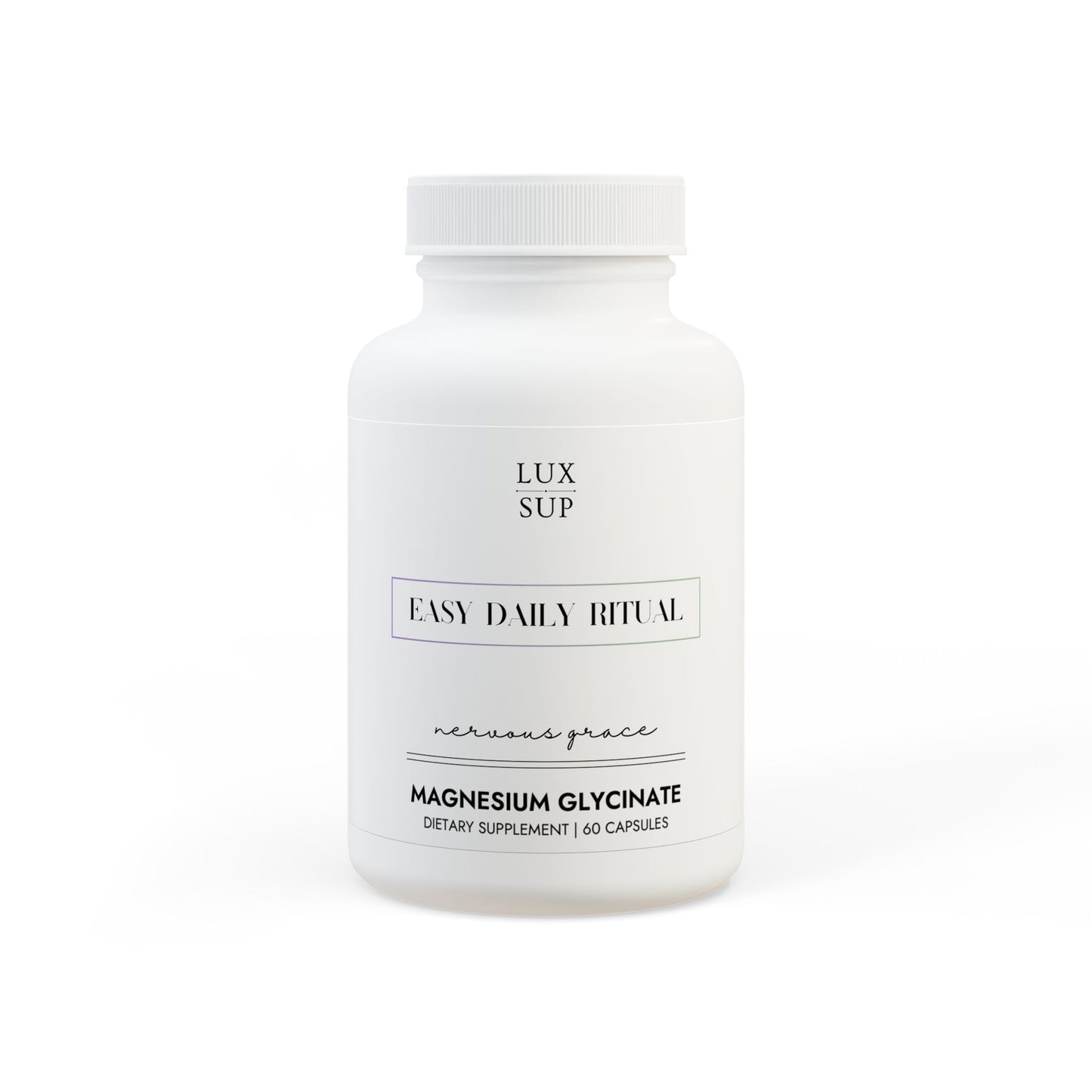 Nervous Grace – 60 Magnesium Glycinate Capsules - LUXESHOP.ME