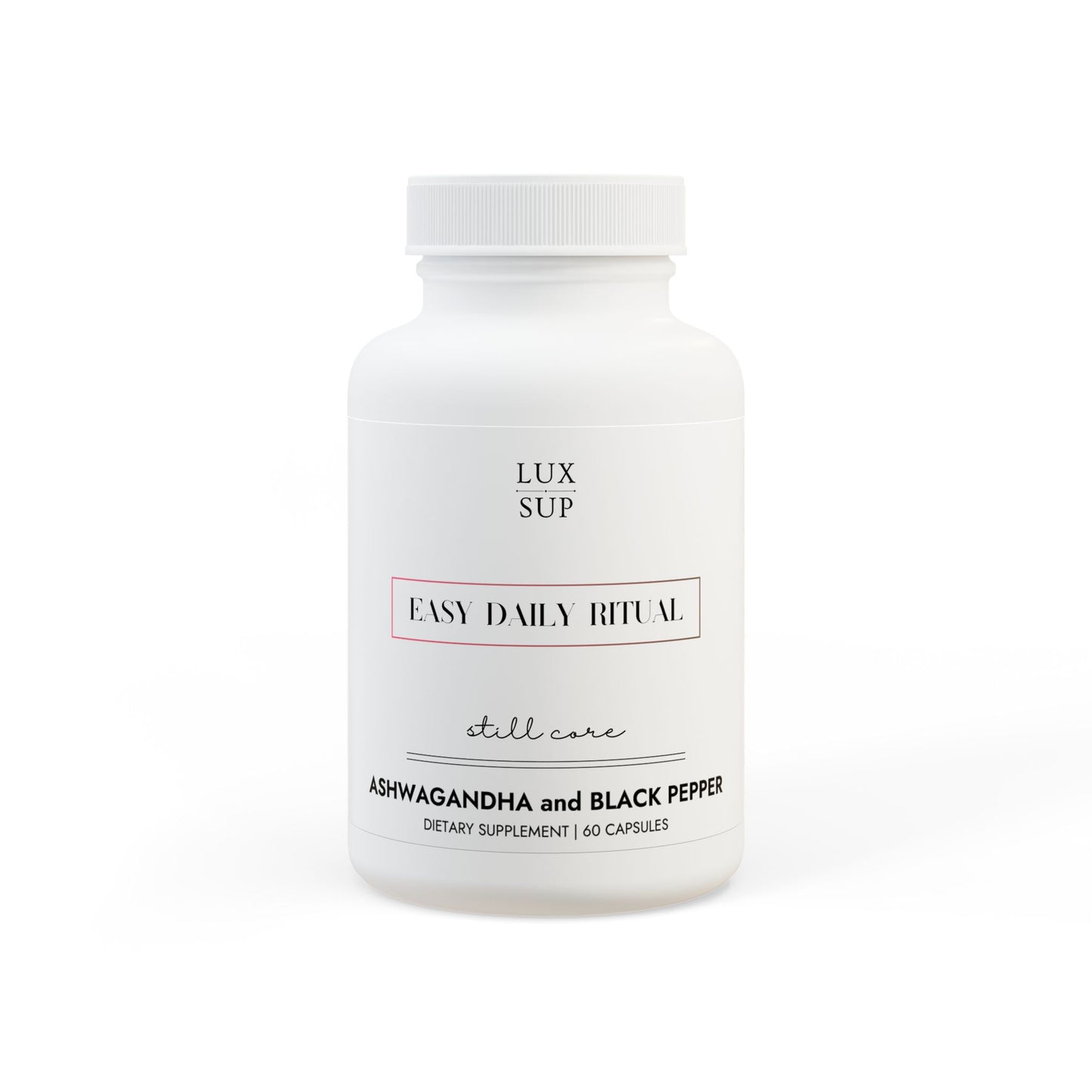Still Core — 60 Ashwagandha & Black Pepper Capsules - LUXESHOP.ME