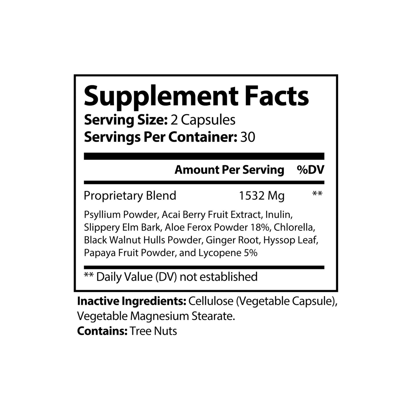 Inner Cleanse – 60 Acai Berry Complex Capsules - LUXESHOP.ME