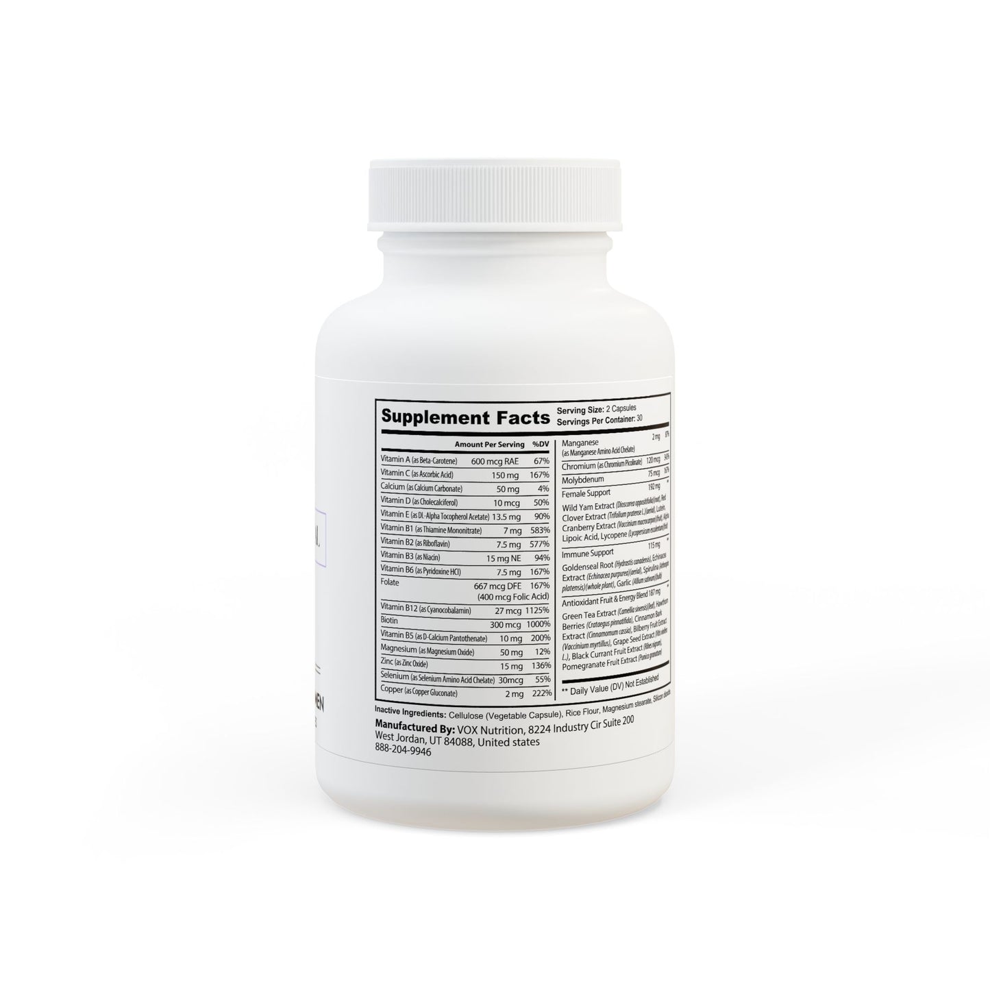 Core Ritual – 60 Multivitamin for Women Capsules - LUXESHOP.ME