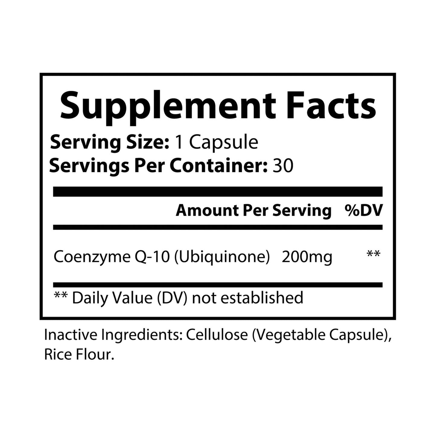 Pulse Core — 30 CoQ10 (Ubiquinone) Capsules