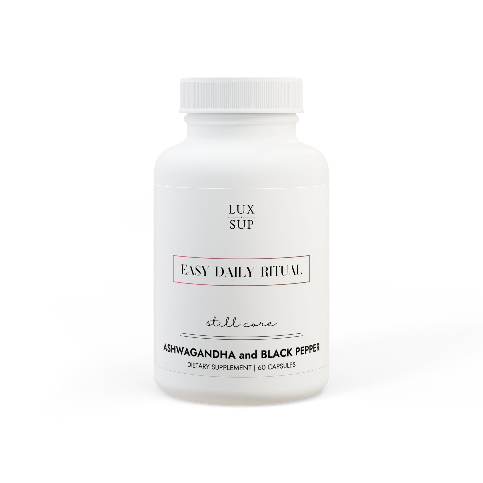 Still Core — 60 Ashwagandha & Black Pepper Capsules - LUXESHOP.ME