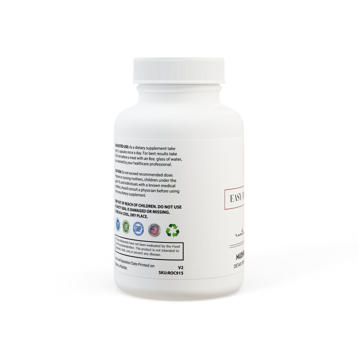 Rooted Clarity – 60 Mushroom Blend Capsules - LUXESHOP.ME