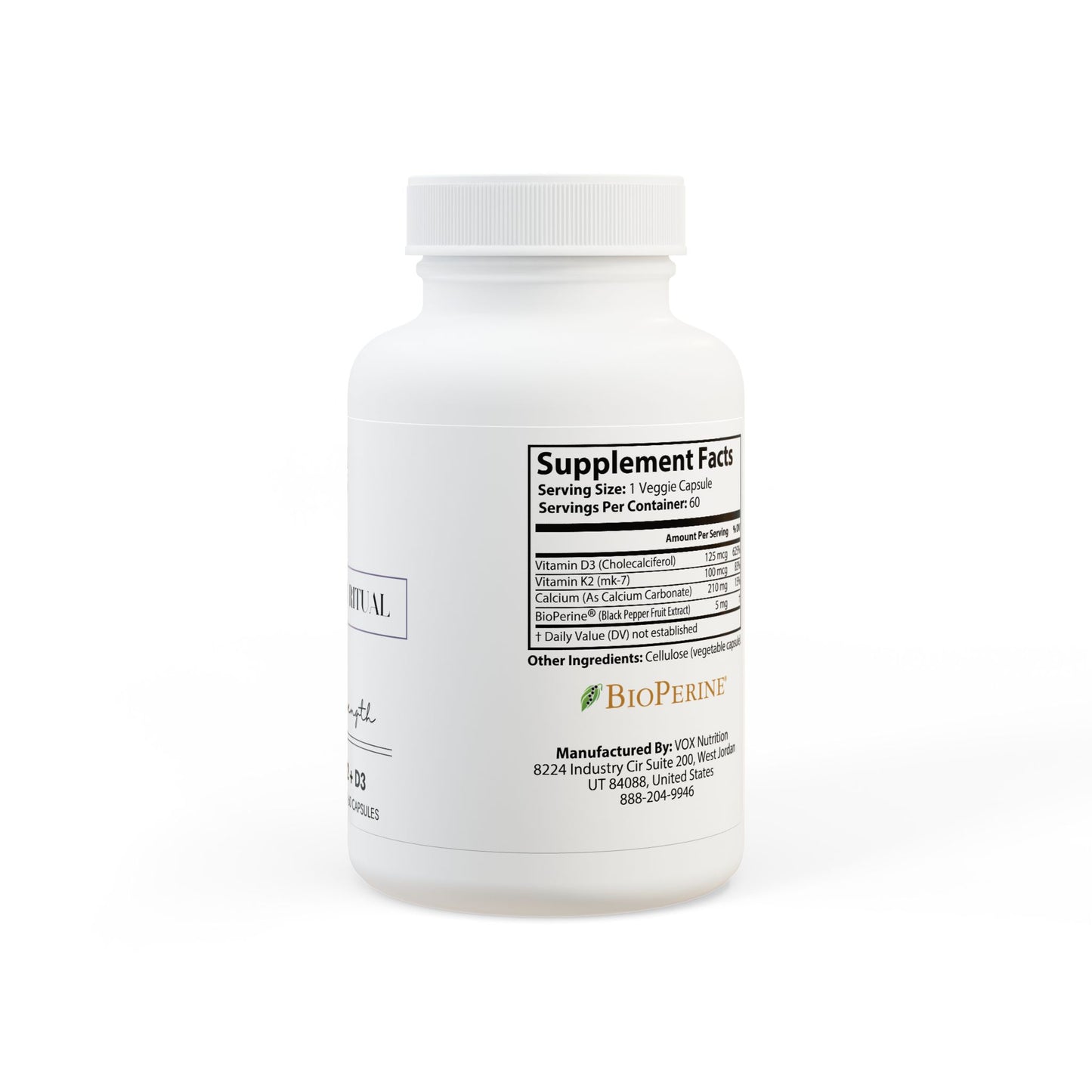 Silent Strength – 60 Vitamin K2 + D3 Capsules - LUXESHOP.ME