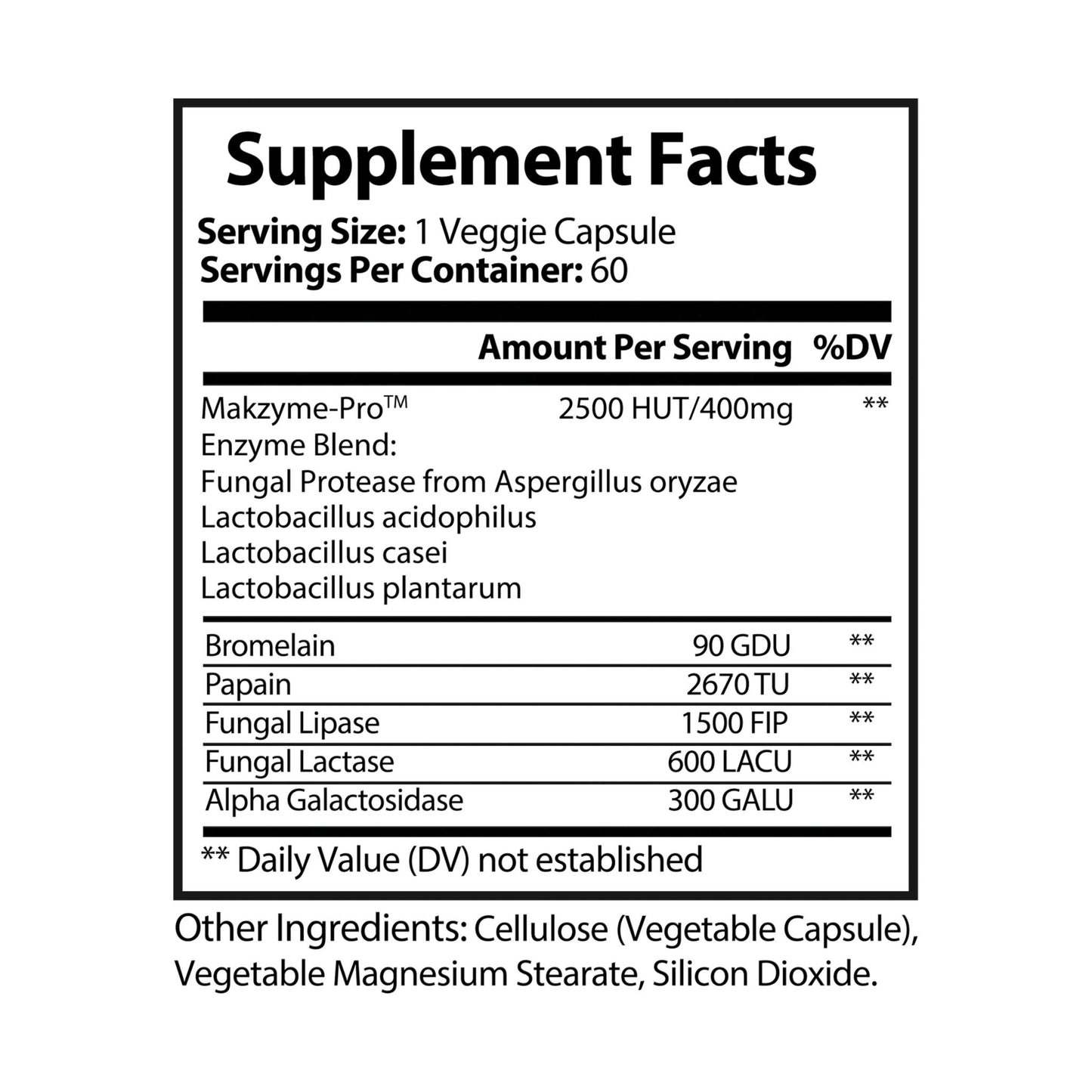 Gentle Flow — 60 Digestive Enzyme Blend Capsules - LUXESHOP.ME
