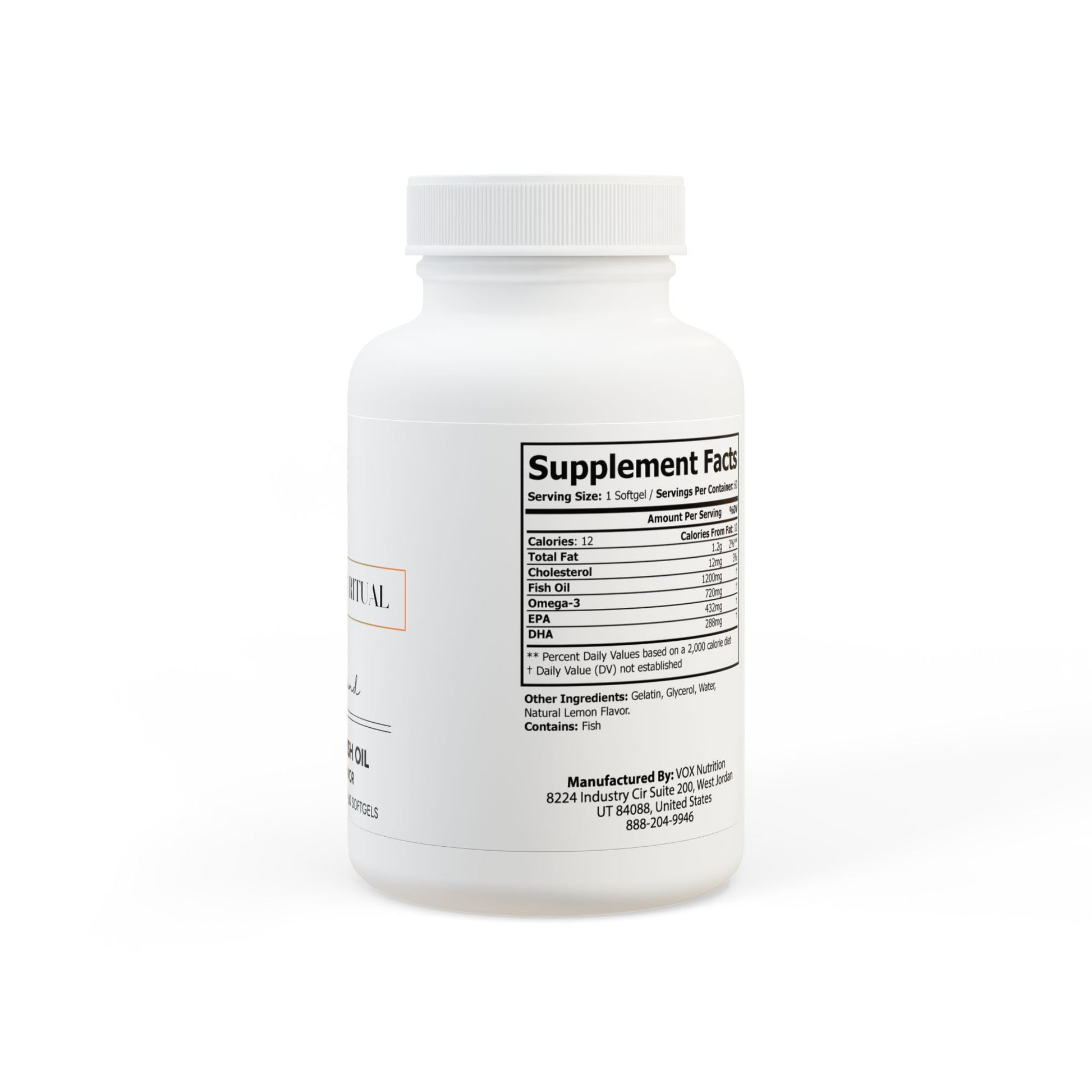 Fluid Mind — 60 Omega 3 Fish Oil Softgels - LUXESHOP.ME