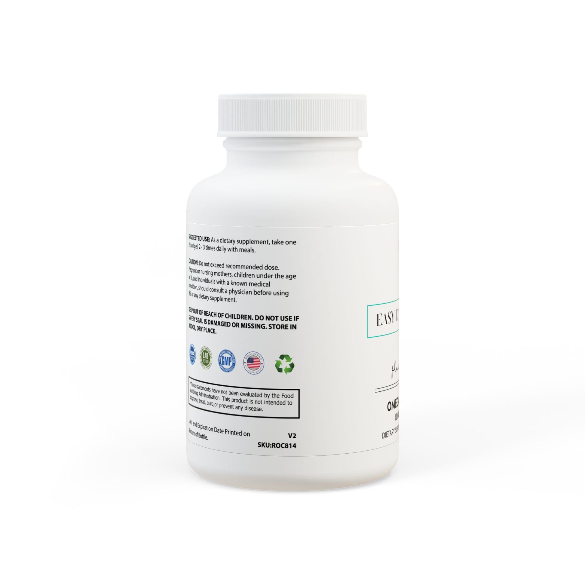 Fluid Mind — 60 Omega 3 Fish Oil Softgels - LUXESHOP.ME