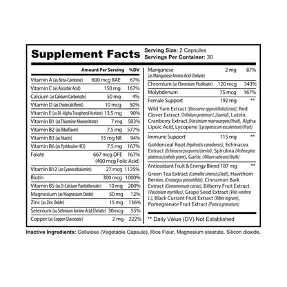 Core Ritual – 60 Multivitamin for Women Capsules - LUXESHOP.ME
