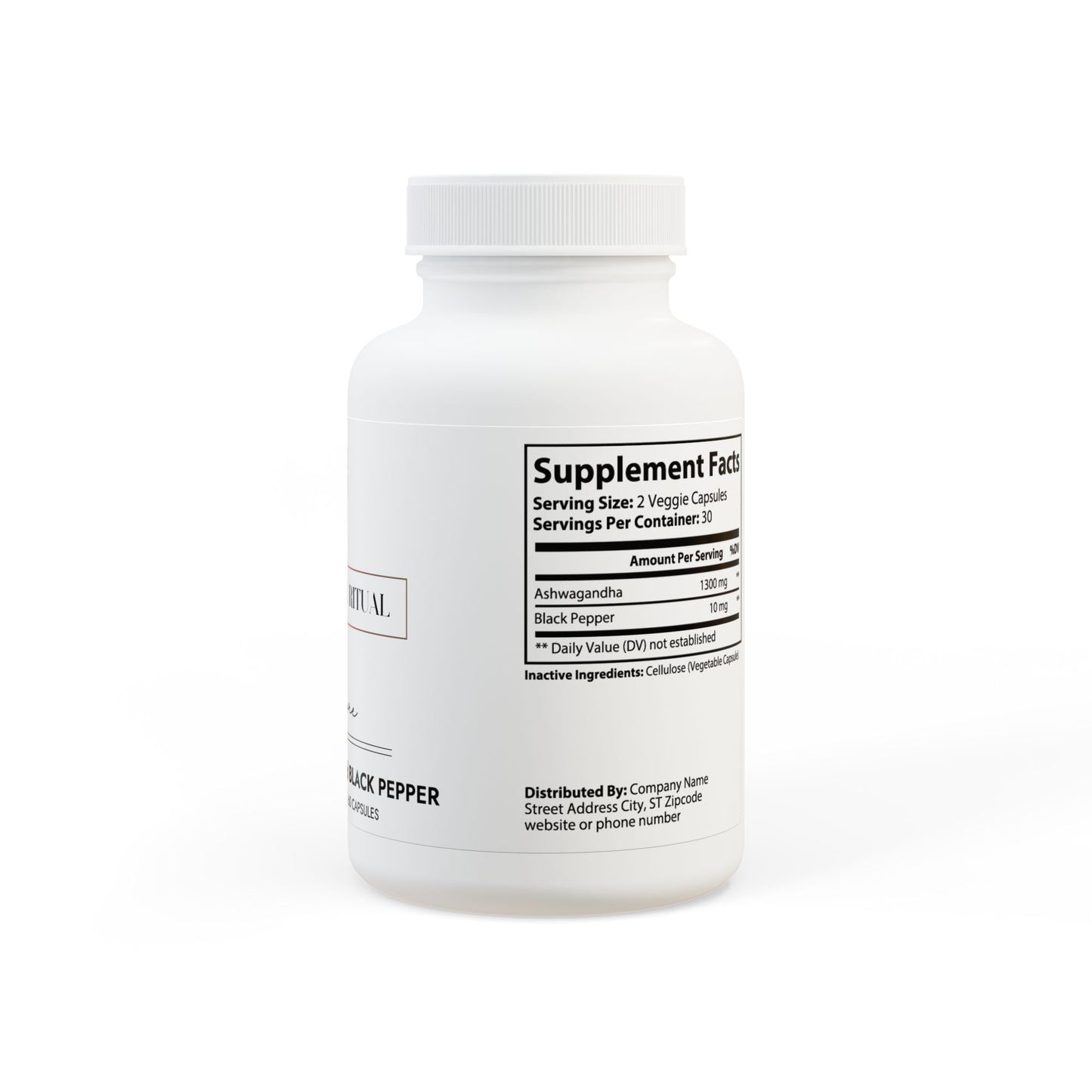 Still Core — 60 Ashwagandha & Black Pepper Capsules - LUXESHOP.ME