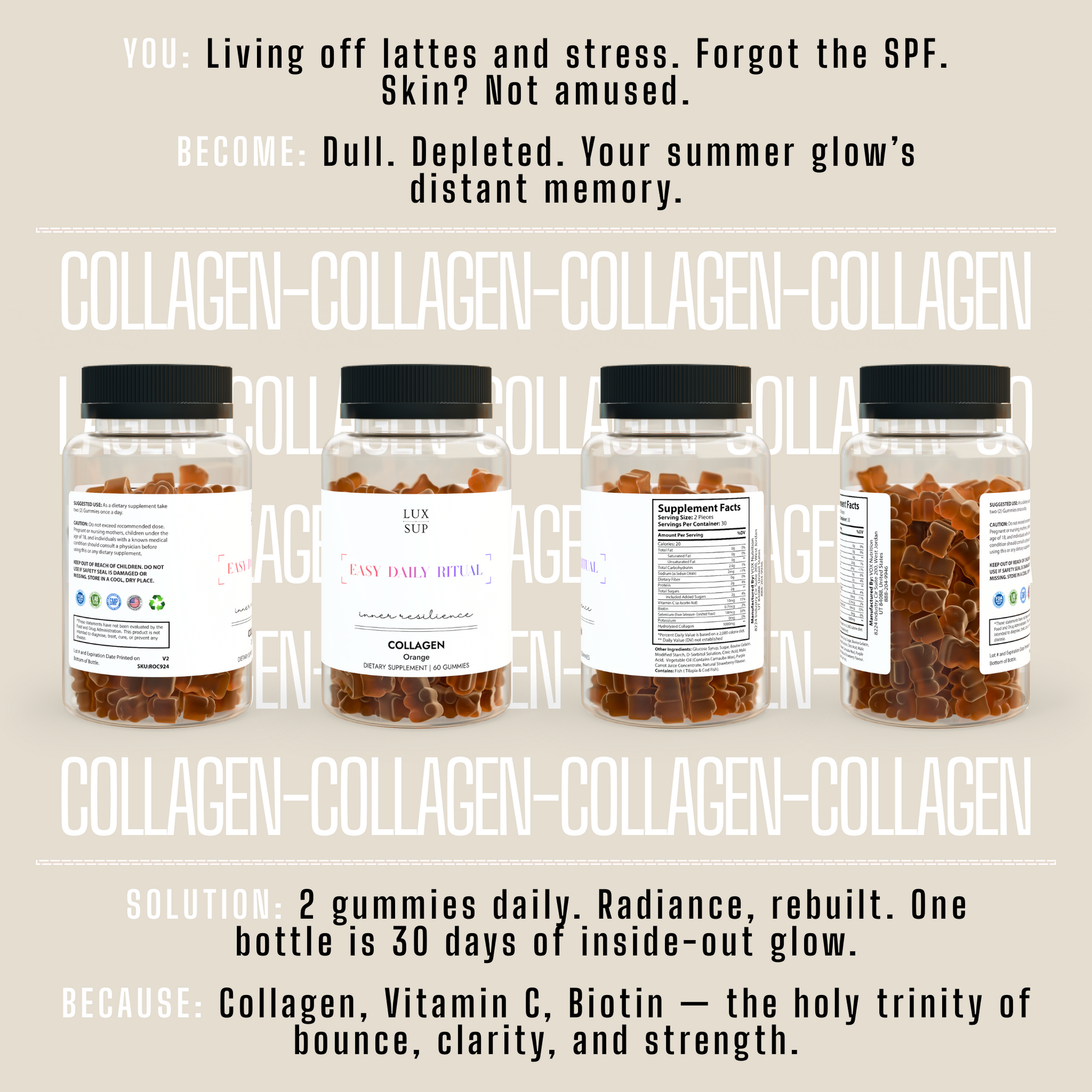 Inner Resilience — 60 Collagen Gummies - LUXESHOP.ME