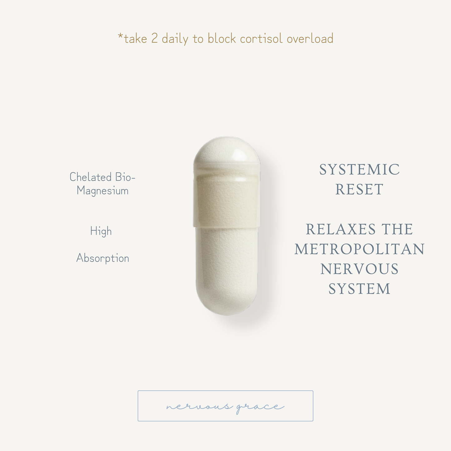 Nervous Grace // Magnesium Glycinate - LUXESHOP.ME