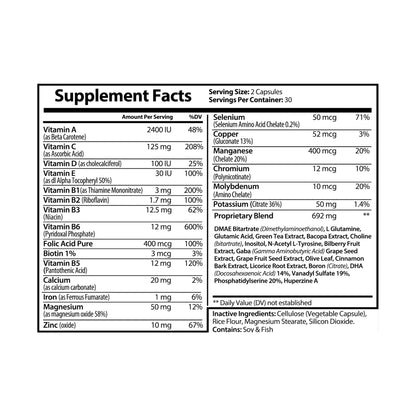 Lucid Edge — 60 Brain Support Complex Capsules - LUXESHOP.ME